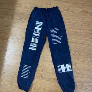 Cargo Pants Logo Graphic Design Blue
